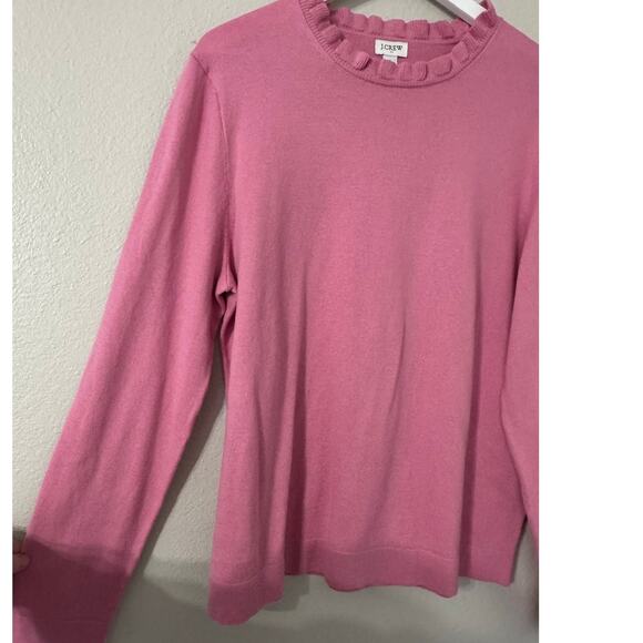 J. Crew Ruffle Neck Long Sleeve Sweater Size XL - Picture 2 of 6